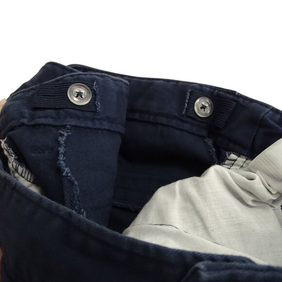 Old Navy Bootcut Stretch Uniform Chino Pants Blue Women Size 12 Adjustable Waist - Picture 5 of 13